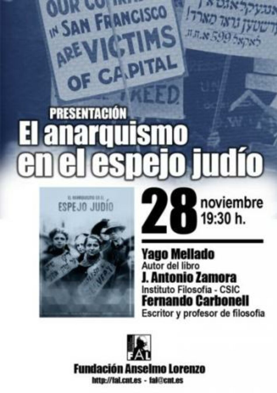 Presentación de «El anarquismo en el espejo judío»