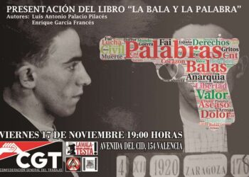 CGT acoge la presentación del libro “La bala y la palabra” en València