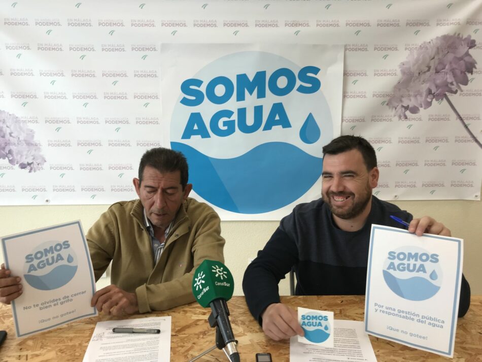 Podemos presenta la campaña ‘Somos agua’ para concienciar a la población de hacer un uso responsable de este recurso