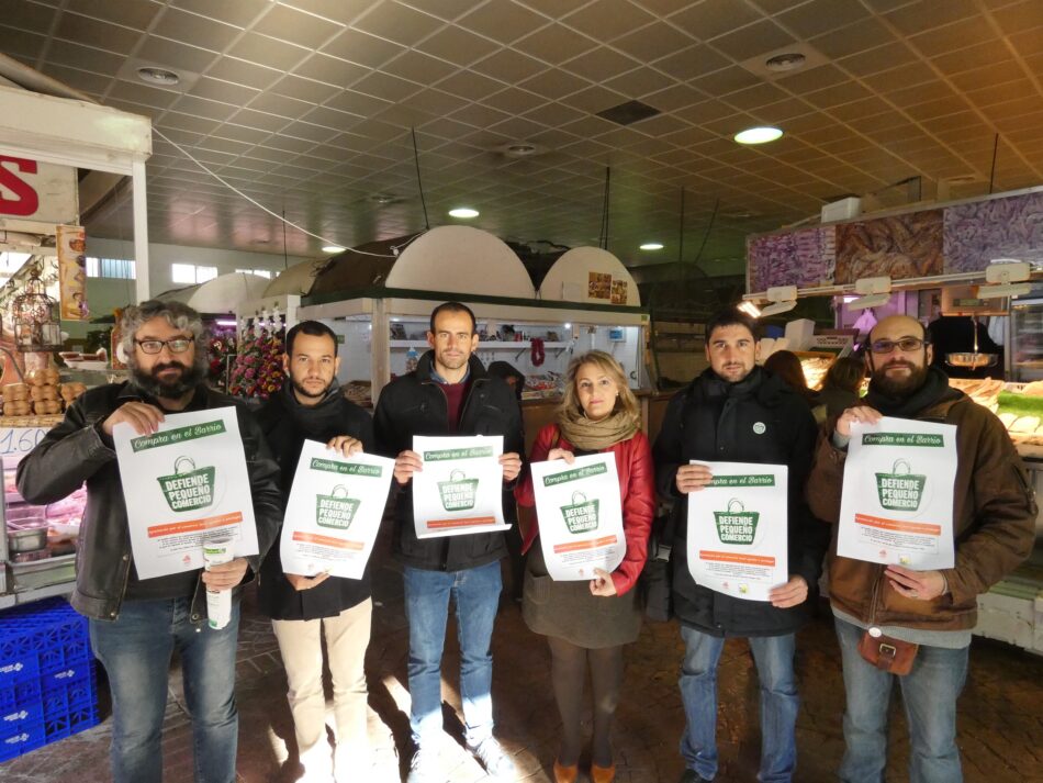 PCA e IU ponen en marcha una campaña conjunta para fomentar en Navidad las compras en el pequeño comercio