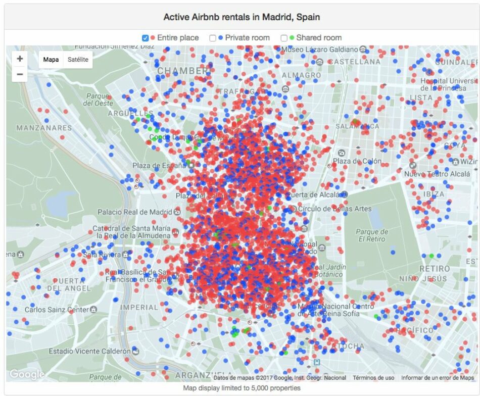 El Ayuntamiento de Madrid regulará el mercado de alquiler de los pisos turísticos sancionando a los que no poseen licencia si se alquilan más de 90 días al año