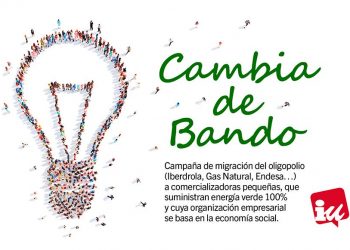 IU plantea que el Congreso cambie sus contratos de energía “desde las comercializadoras del oligopolio” hacia las que la “suministran cien por cien verde y basadas en la economía social”