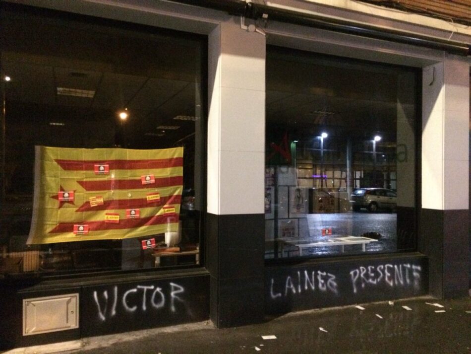 Ataque fascista contra la sede de Alternatiba, enésimo contra Hala Bedi, esta vez, contra su propio local y amenazas hacia otros colectivos (Vitoria / Gasteiz)