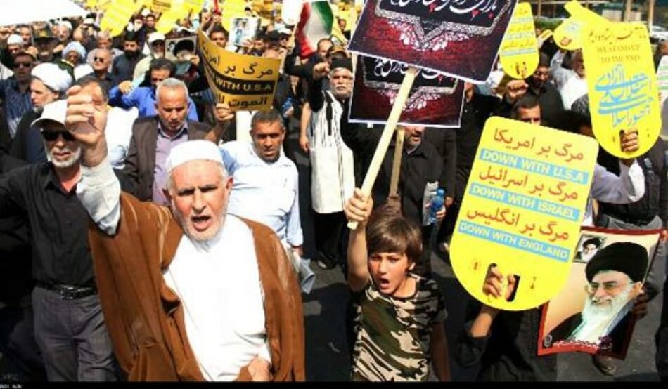 Manifestantes iraníes rechazan la injerencia de EEUU