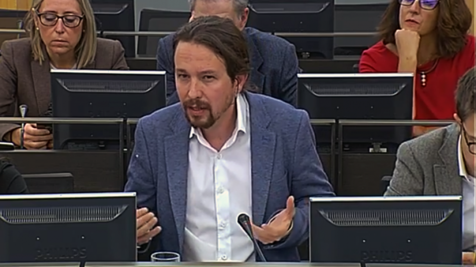 Pablo Iglesias vuelve a pedir la derogación del voto rogado en la Comisión Constitucional que estudia la reforma de la LOREG