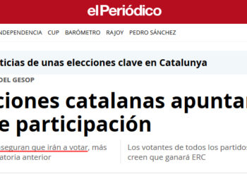 La participación en las elecciones de Cataluña a las 13 horas se sitúa por debajo de 2015 y lejos de los sondeos de los grupos de comunicación del establishment