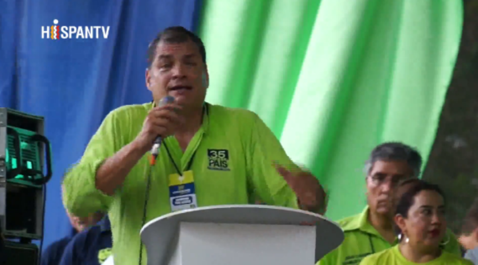 Correa advierte de que ya no hay democracia en Ecuador con Moreno