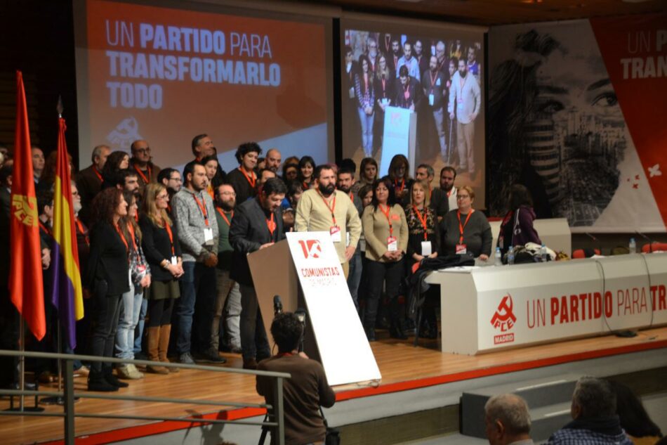 Álvaro Aguilera elegido Secretario General del Partido Comunista de Madrid con el 83% de los votos