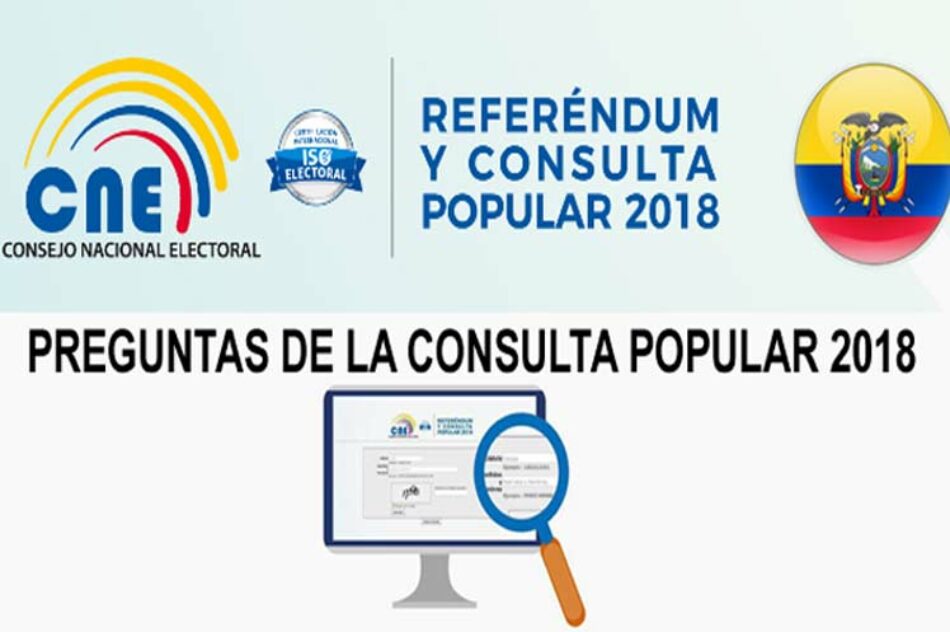 Centran redes sociales, prensa y actos campaña de consulta en Ecuador