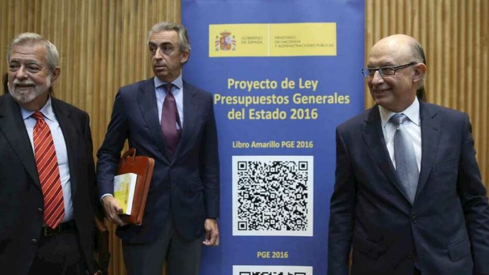 Unidos Podemos solicita la comparecencia de Montoro por la imposición del límite de gasto del 50% a los ministerios