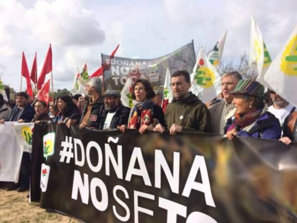 IU exige al Gobierno que publique el informe del Instituto Geológico Minero sobre Doñana e insta a la UE a paralizar de inmediato los proyectos de Gas Natural