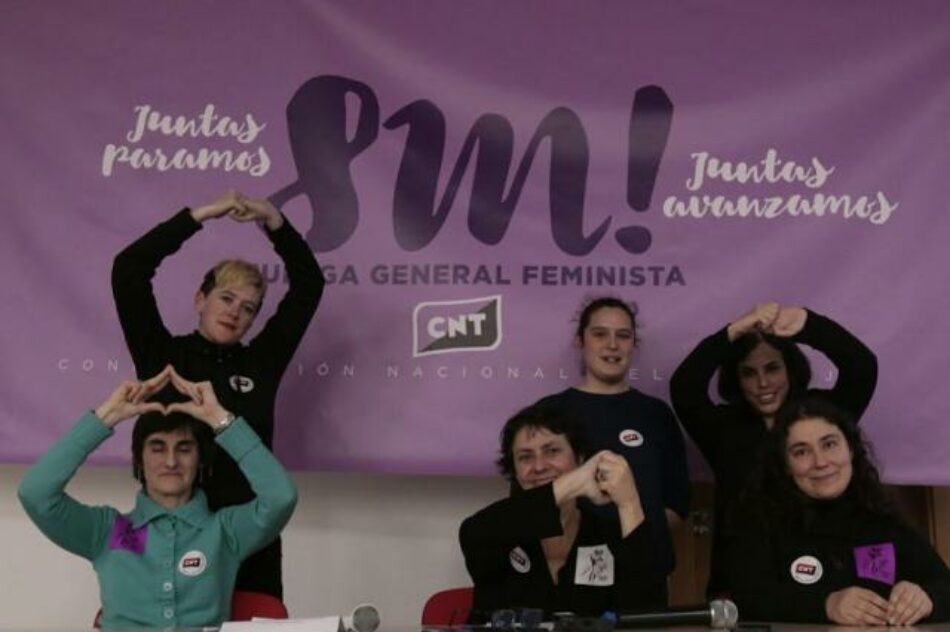 CNT aprueba por unanimidad convocar huelga general feminista para este 8 de marzo
