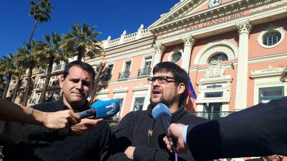 IU-Verdes apoya la propuesta de presentar la moción de censura como medida urgente de regeneración democrática en el Ayuntamiento de Murcia