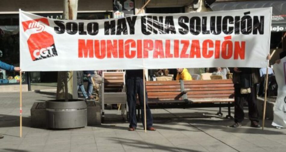 CGT considera que la remunicipalización de los Servicios Públicos sería una realidad con “voluntad política”