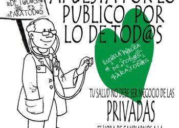 Campaña de las mareas blanca y verde: «pásate a la pública, defiende lo público»