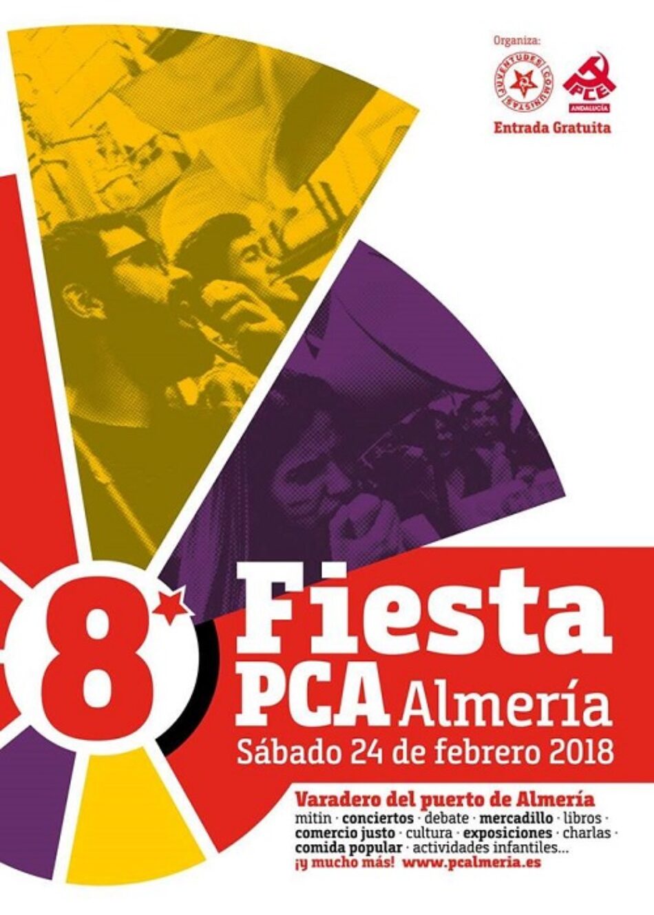 Este sábado se celebra la 8ª Fiesta provincial del PCA de Almería con la presencia de Maíllo, Chamizo y Couso