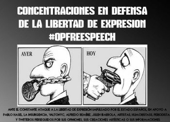 Convocadas manifestaciones contra la represión y por la libertad de expresión en 13 ciudades del estado español y ciudades de otros 10 países