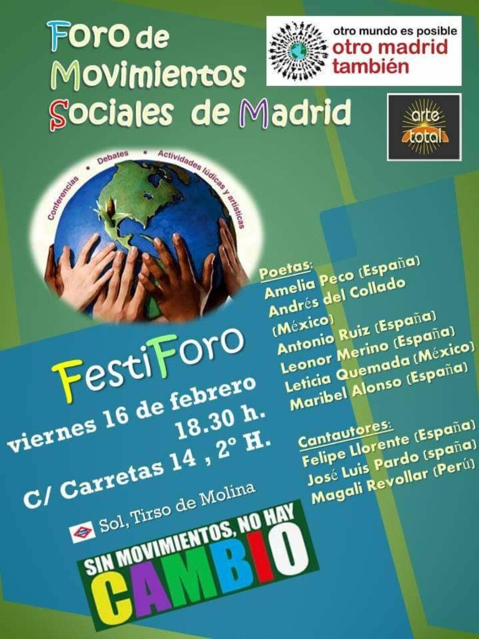 FestiForo. Foro de Movimientos Sociales de Madrid