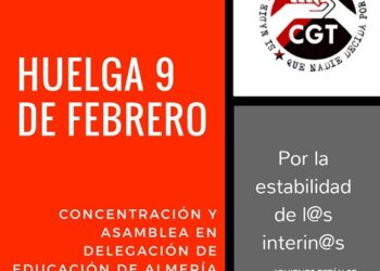 CGT convoca huelga en Educación en toda Andalucía por la estabilidad de los interinos