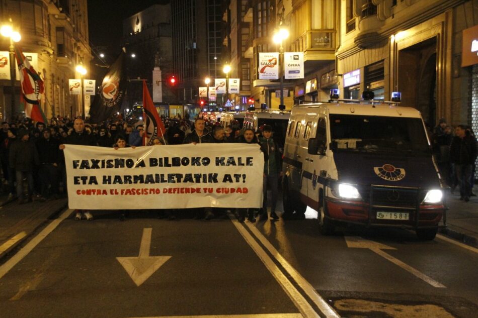 Malestar entre los colectivos antifascistas de Bilbao ante la cobertura mediática de los incidentes con ultras rusos del Spartak esta semana