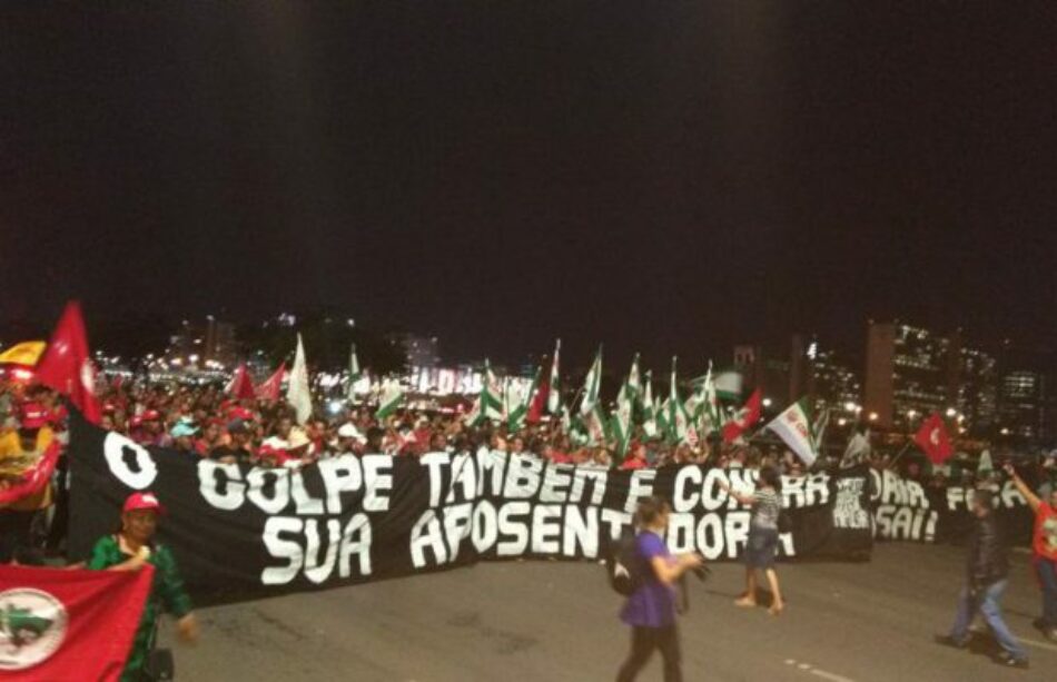 Protestas contra reforma de las pensiones del Gobierno Temer en varias ciudades de Brasil