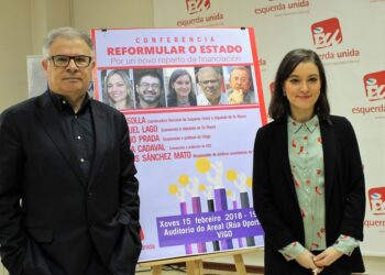 Eva Solla e Manuel Lago presentan o coloquio que terá lugar en Vigo sobre un novo reparto de financiación