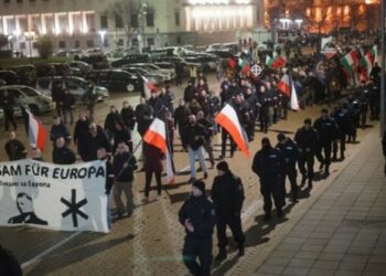 Manifestación nazi en la capital búlgara, Sofía