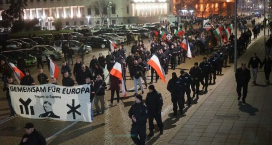 Manifestación nazi en la capital búlgara, Sofía