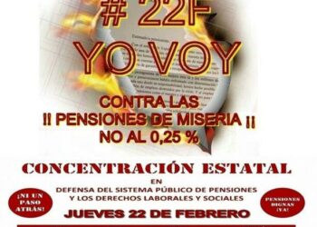 El PCE y las Juventudes Comunistas en la Región de Murcia apoyan las movilizaciones convocadas por la “Plataforma en defensa del sistema público de pensiones”