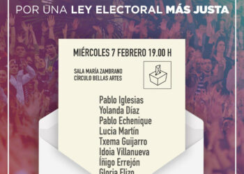 Acto ‘Por una ley electoral más justa’