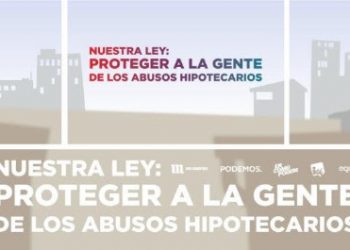 Unidos Podemos presenta una Ley de Crédito Hipotecario para defender a la gente de los abusos de la banca