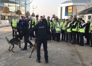 Javier Couso supervisa las nuevas medidas de seguridad del aeropuerto de Bruselas con la comisión especial sobre terrorismo