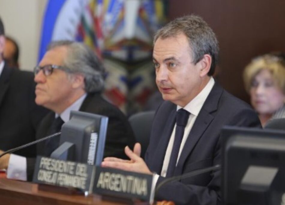 Rodríguez Zapatero exhorta a la oposición venezolana suscribir acuerdo de paz