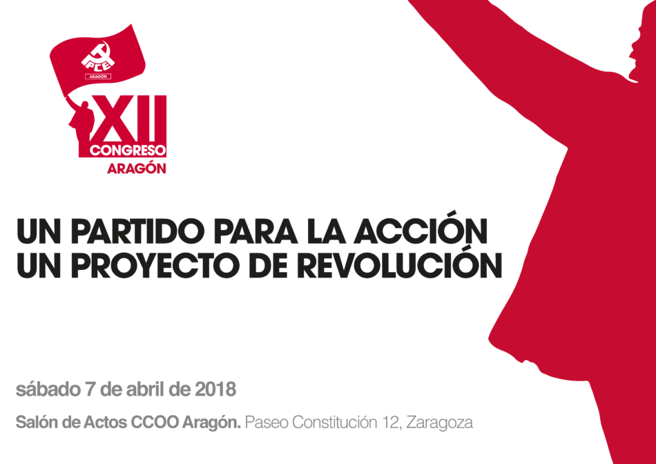 Celebración del XII Congreso del PCE en Aragón