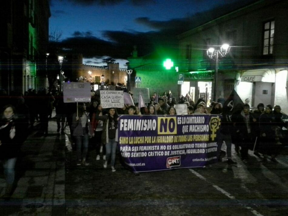 La Confederación Nacional del Trabajo, considera la primera Huelga General Feminista Internacional todo un éxito en sus cuatro vertientes, Laboral, de cuidados, estudiantil y de consumo