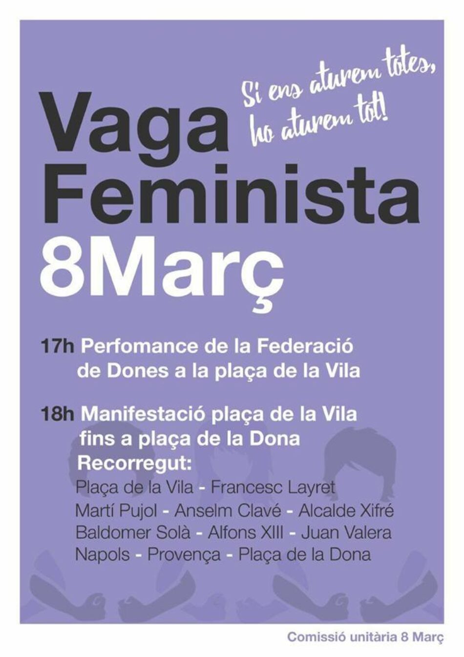 Badalona se suma a la convocatòria de vaga feminista amb motiu del 8 de març i crida a manifestar-nos juntes