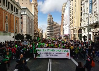 PAHs de todo el Estado se desplazan hasta Madrid en defensa de la Ley de Vivienda PAH