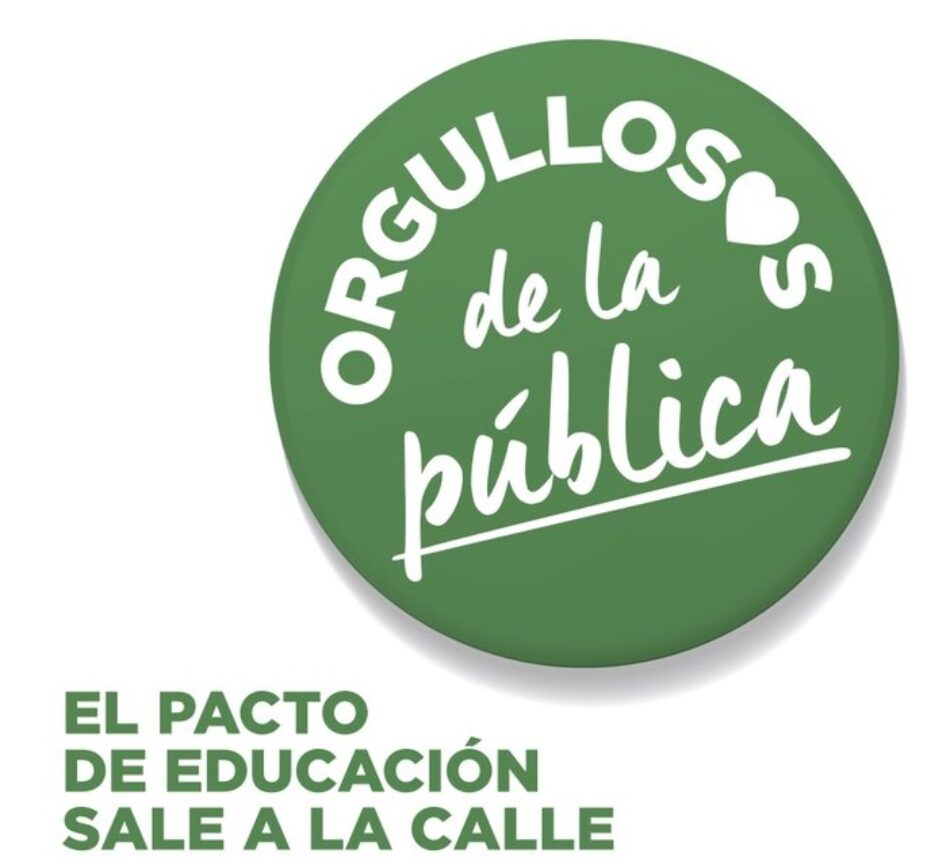 La ruta ‘Orgullosas de la pública. El Pacto de Educación sale a la calle’, llega este viernes a Madrid y Zaragoza
