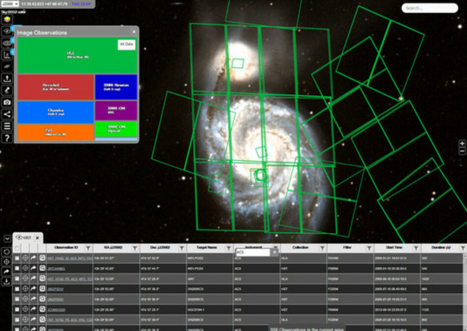 ESASky, un portal interactivo para explorar el cosmos