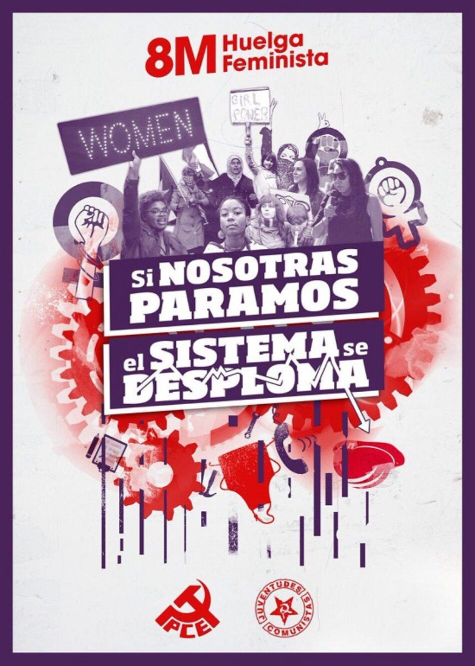 El PCE y la UJCE de León apoyan la huelga feminista del 8 de marzo