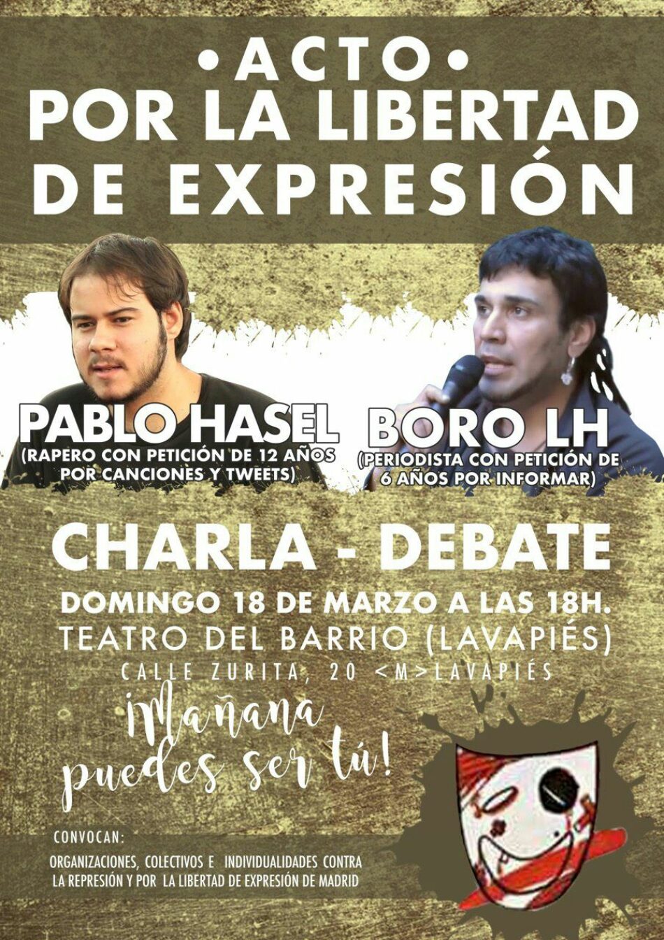 Ante las condenas de Pablo Hasel y Valtonyc