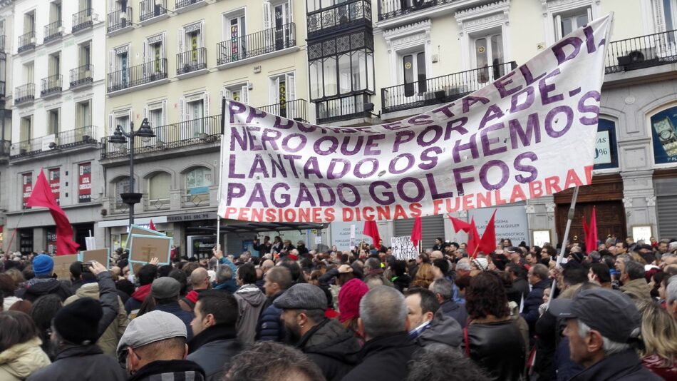 CCOO valora como muy insuficientes las medidas anunciadas por el gobierno de cara al sistema de pensiones público