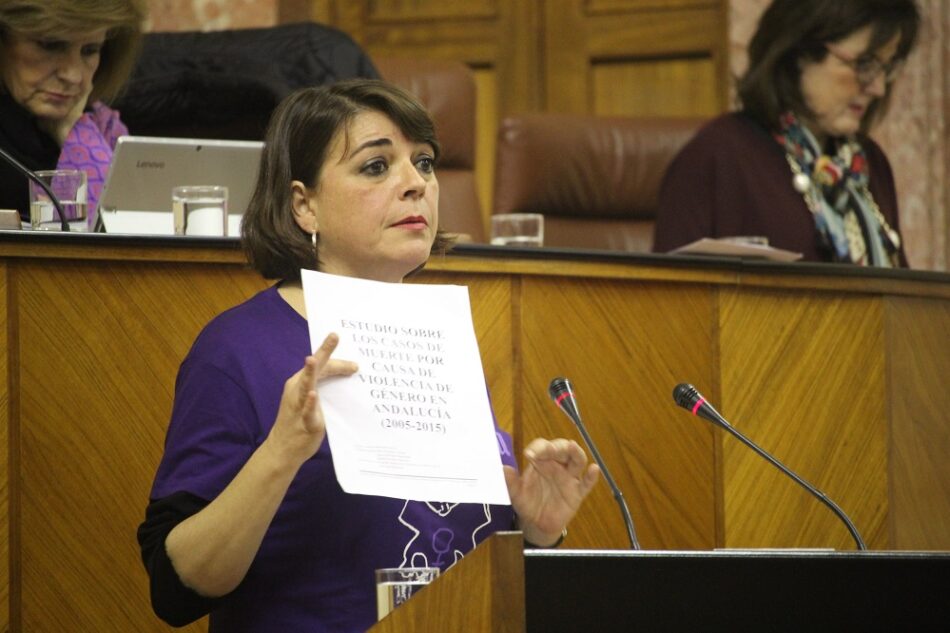 IU anima a Susana Díaz a aprovechar su cita con las convocantes del 8M para que les explique por qué aprueba la Ley contra la Violencia de Género sin presupuesto