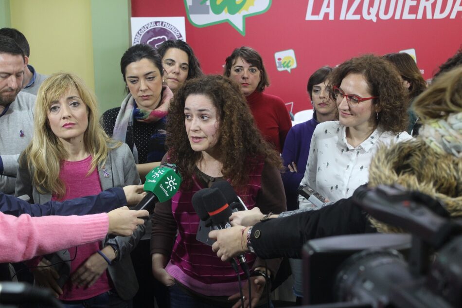 IU Andalucía condena la situación de desempleo en la región y apunta a la gestión económica del gobierno de Susana Díaz