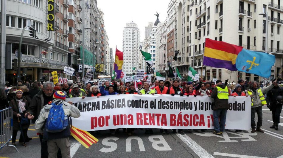 Decenas de colectivos se dan cita en Madrid en la conclusión de la I Marcha Básica
