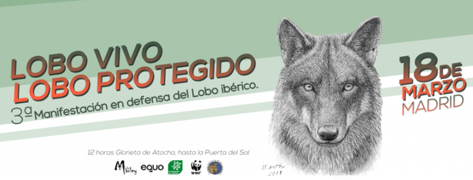 Miles de personas volverán a exigir la protección del lobo en Madrid el 18M