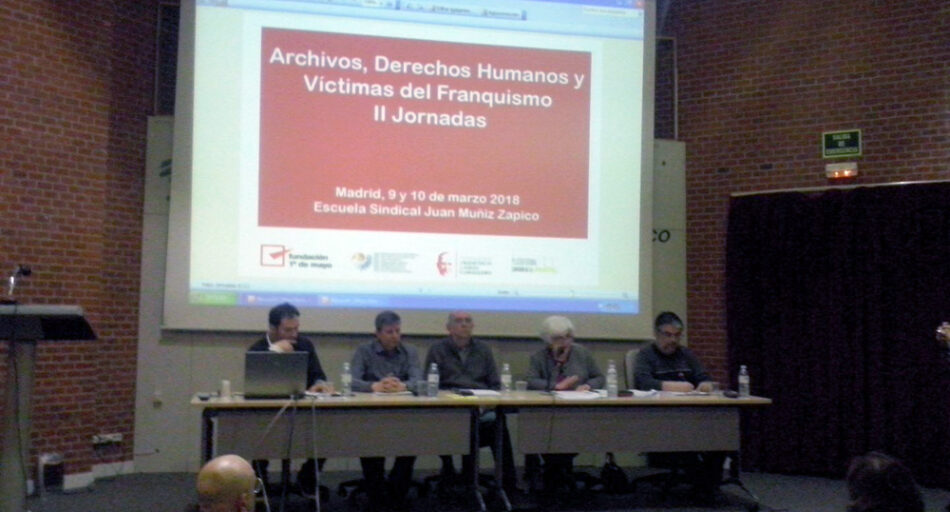 Intervención en las II Jornadas «Archivos, Derechos Humanos y Víctimas del franquismo»