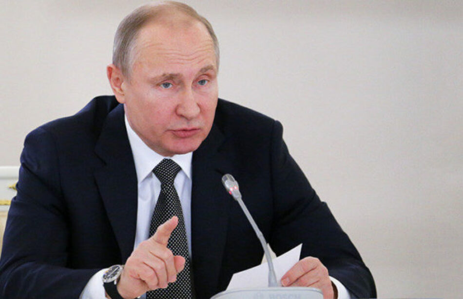 Putin: “Espero que el sentido común prevalezca en la arena internacional”