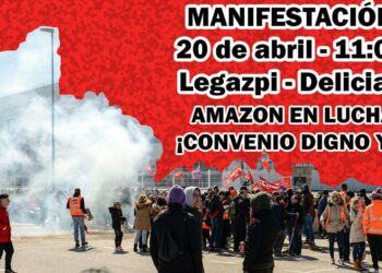 Los trabajadores de Amazon se manifestarán por las calles de Madrid de nuevo el 20 de abril tras prescindir esta empresa de 100 trabajadores temporales