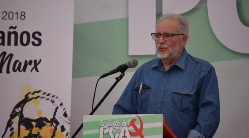 Julio Anguita en la Fiesta del PCA: “si Unidos Podemos no consigue que los militantes trabajen en cada municipio, en cada provincia, [la unidad] no servirá absolutamente para nada”
